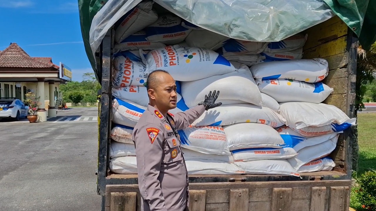 Polres Bangka Barat Gagalkan Penyelundupan 10 Ton Pupuk Bersubsidi